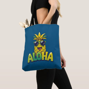 Aloha Ananas Aquamarin Schultertasche Tasche