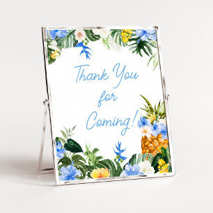 Aloha-Ananas-Baby-Shower-Dankeschön-Schild Poster