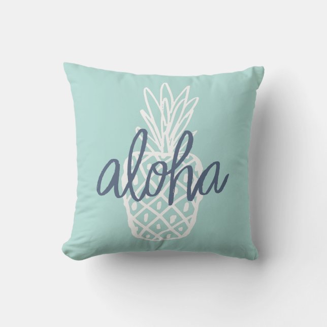 Aloha Ananas-Kissen Kissen Für Draußen (Vorderseite)