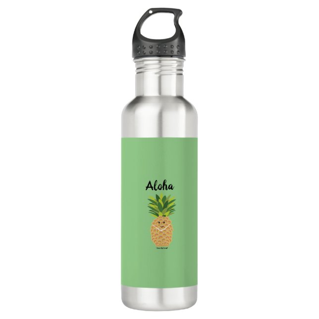 Aloha Ananas Wasserflasche Edelstahlflasche (Vorderseite)