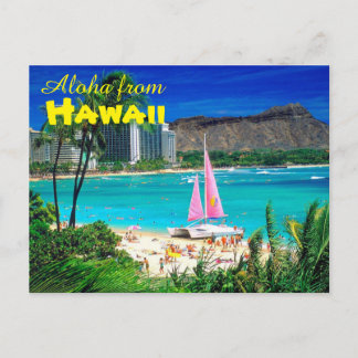 Aloha aus Hawaii Postkarte