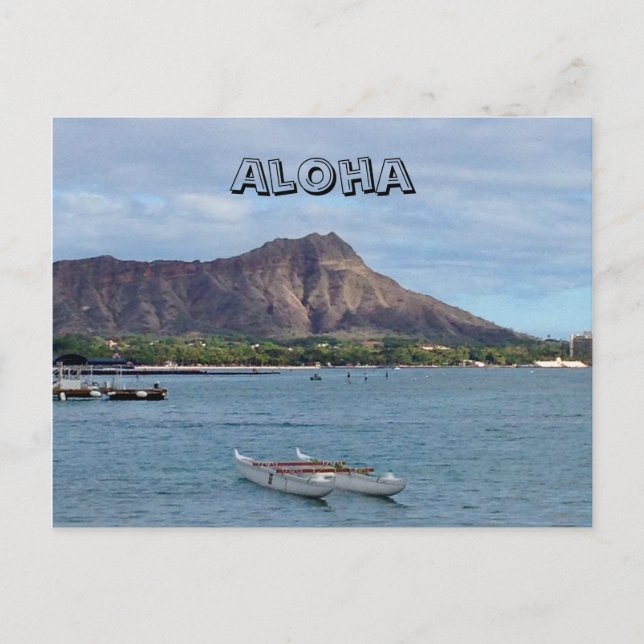 Aloha aus Hawaii Postkarte (Vorderseite)