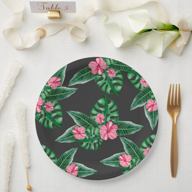 Aloha-Baby-Baby-Party Pappteller (Hochzeit)