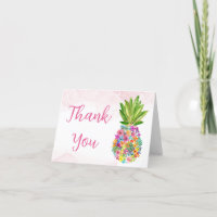 Aloha Baby Dusche Danke Karte