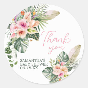 Aloha Baby Dusche Runder Aufkleber