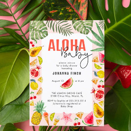 Aloha Baby Fresh Summer Fruit Baby Dusche Einladung
