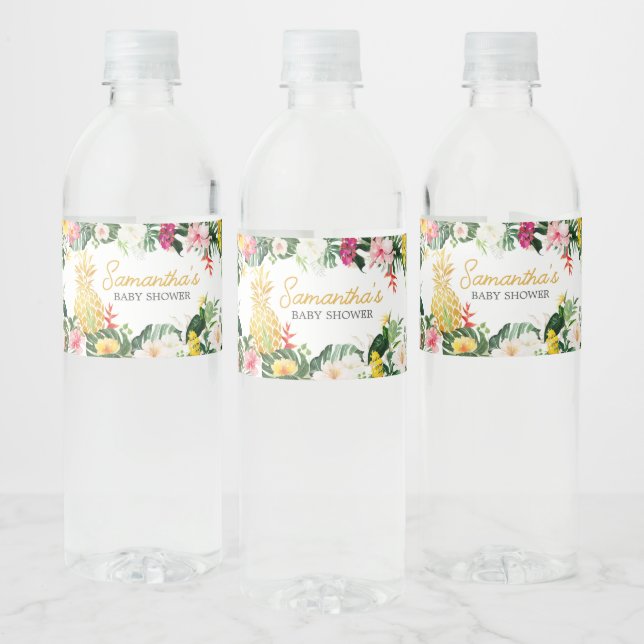 Aloha Baby Pineapple Baby Shower (Flaschen)