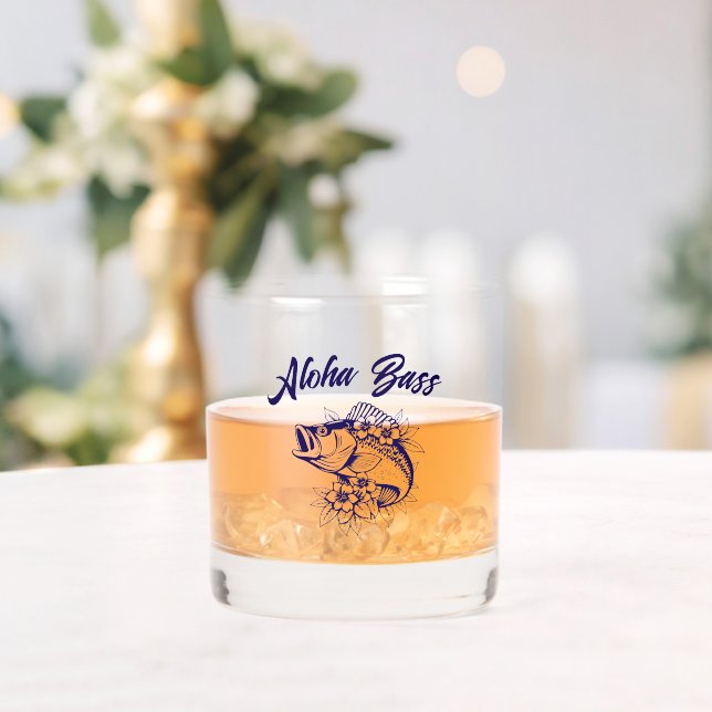 Aloha Bass-Blue Hawaiian Whiskyglas (Insitu (Hochzeit))