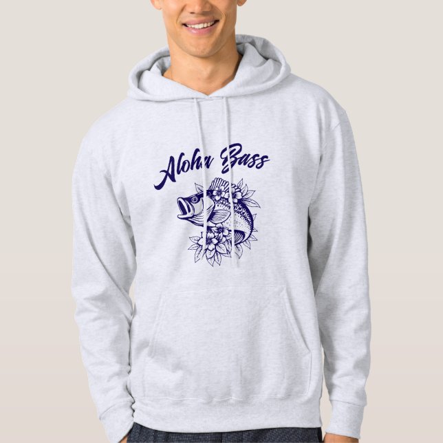 Aloha Bass Hawaiian Hoodie (Vorderseite)