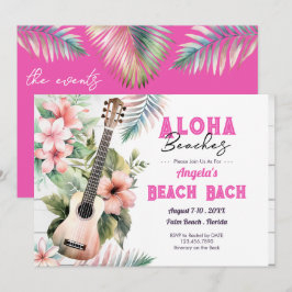 Aloha Beach Bachelorette Wochenende Einladung