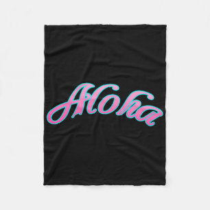 Aloha Beach farbenfrohe Ananas Surfen (zweiseitig) Fleecedecke