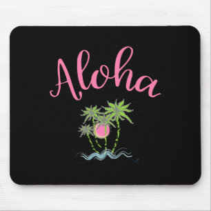 Aloha Beach Hawaiian Style Sommer tropisch Mousepad