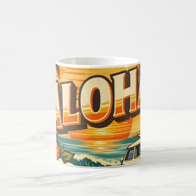 Aloha Beach Sunset Island  Kaffeetasse (Mittel)