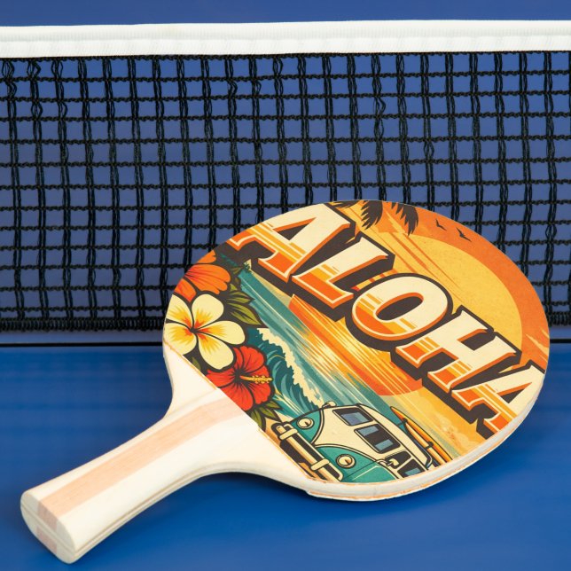 Aloha Beach Sunset Island Tischtennis Schläger (InSitu)