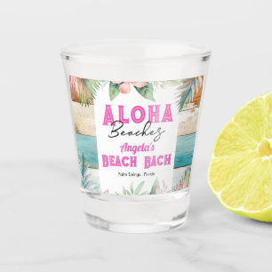 Aloha Beach Tropical Bachelorette Wochenende Schnapsglas