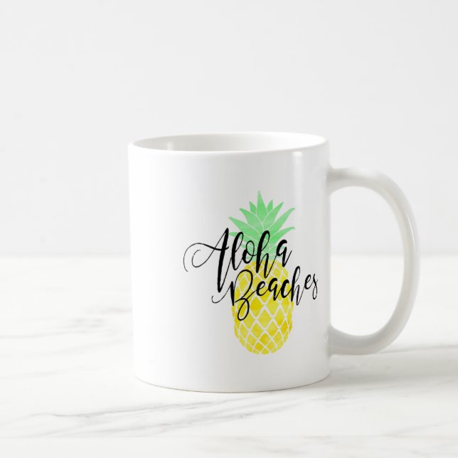 Aloha Beaches Funny Summer Top Kaffeetasse (Rechts)