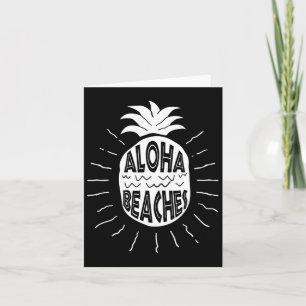Aloha Beaches Hawaii Beach Sommerurlaub Männer Wom Karte