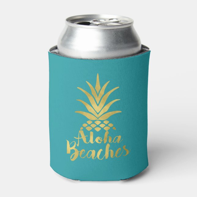 Aloha Beaches Junggeselinnen-Abschied Favor Dosenkühler (Kanne Vorderseite)