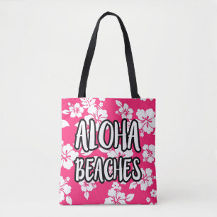 Aloha Beaches Rosa Hibiskus Tasche