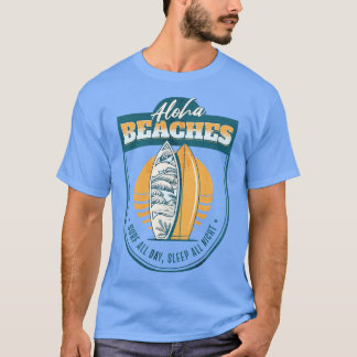 Aloha Beaches Surfboards Surfen Hawaii Hawaii T T-Shirt