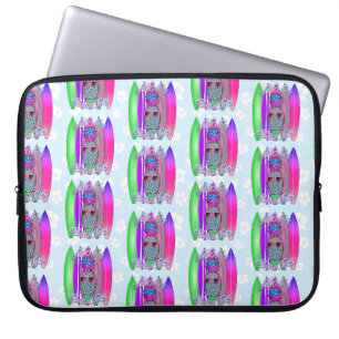 Aloha Beaches Tropical Surf Ananas Laptopschutzhülle