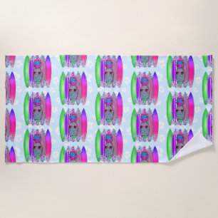 Aloha Beaches Tropical Surf Ananas Strandtuch