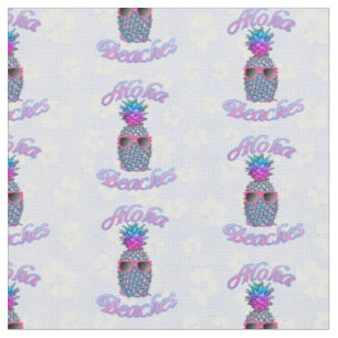 Aloha Beaches Tropischer Ananas Stoff