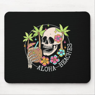 Aloha Beachs Skeleton Sommerurlaub Hawaii Familien Mousepad