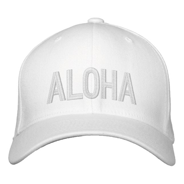 ALOHA BESTICKTE BASEBALLKAPPE (Vorderseite)