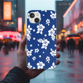 Aloha Blue Classic Hawaiian Seamless Pattern Case-Mate iPhone Hülle