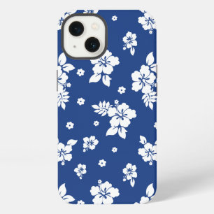 Aloha Blue Classic Hawaiian Seamless Pattern iPhone Hülle