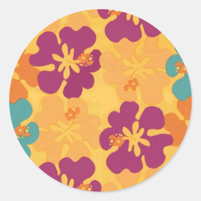 Aloha-Blume - Aufkleber (Vorderseite)
