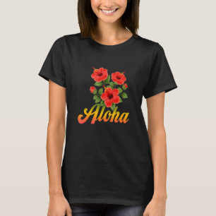 Aloha Blume Hawaiian Hawaii Beach Luau Party T-Shirt