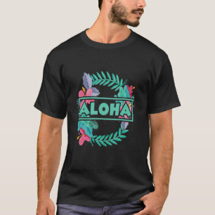 Aloha Blume Hawaiianische Insel Aloha Hawaii Beach T-Shirt
