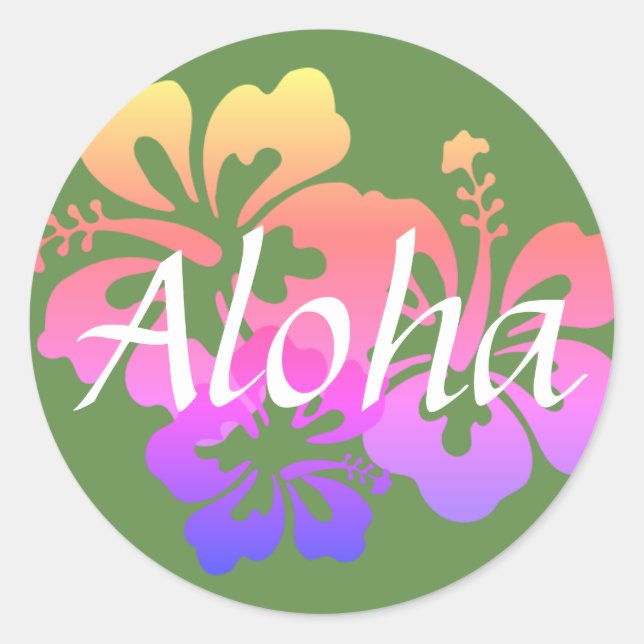 Aloha Blume II Stickers (Vorderseite)