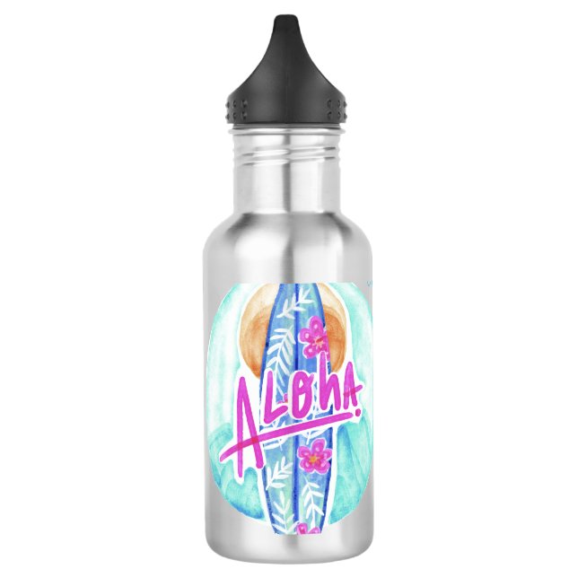 Aloha bouteilles d'eau nommées faites sur commande (Gauche)