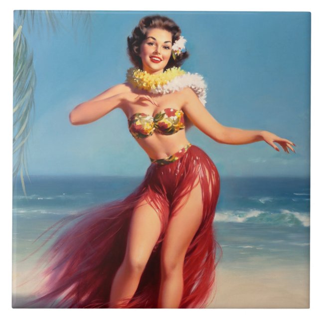 Aloha Button Up Fliese (Vorderseite)