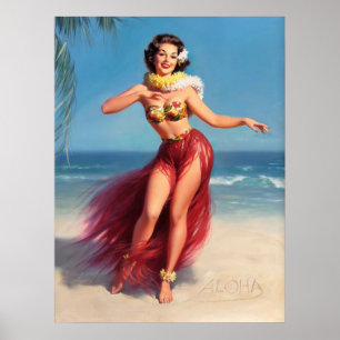 Aloha Button Up Poster