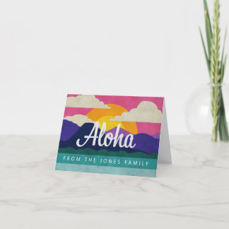 Aloha - Carte de note personnalisée