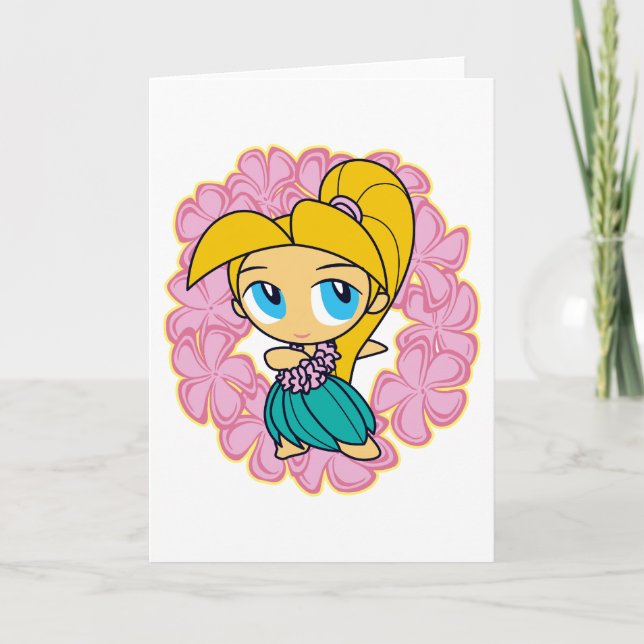 "Aloha cartes de voeux de miels" dans le rose (Devant)