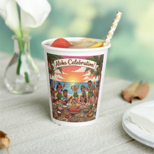 Aloha Celebration Pappbecher