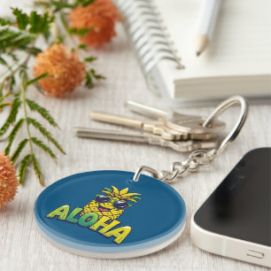 Aloha Collection ananas Porte - clé acrylique Turq