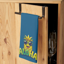 Aloha Collection Ananas Serviette de cuisine Turqu