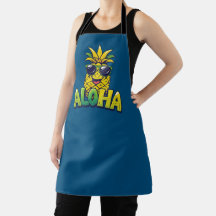 Aloha Collection ananas Turquoise tablier