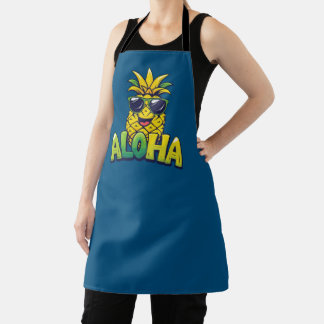 Aloha Collection ananas Turquoise tablier