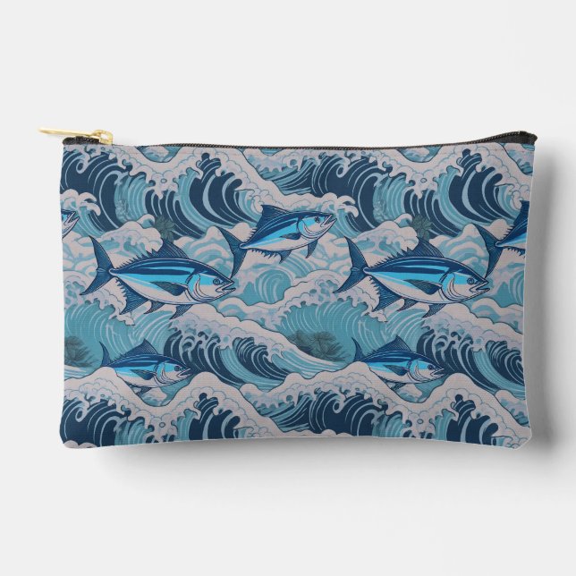 Aloha-Druckmuster Zubehörtasche (Vorderseite)