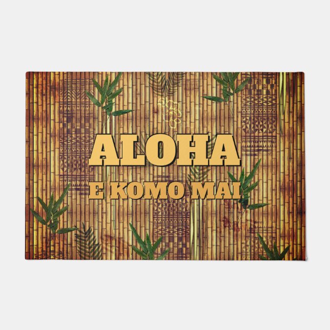 Aloha - E komo mai Fußmatte (Vorderseite)
