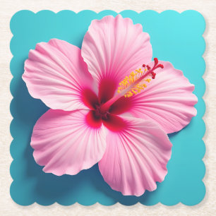 Aloha Elegance: Blume des tropischen hawaiianische Untersetzer