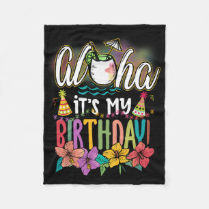 Aloha Es ist mein Geburtstag Hawaiian Aloha Stränd Fleecedecke