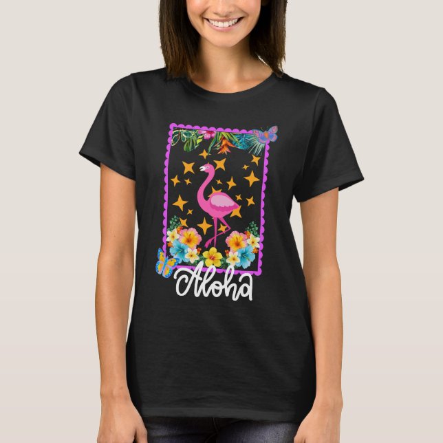 Aloha Flamingo T-Shirt (Vorderseite)